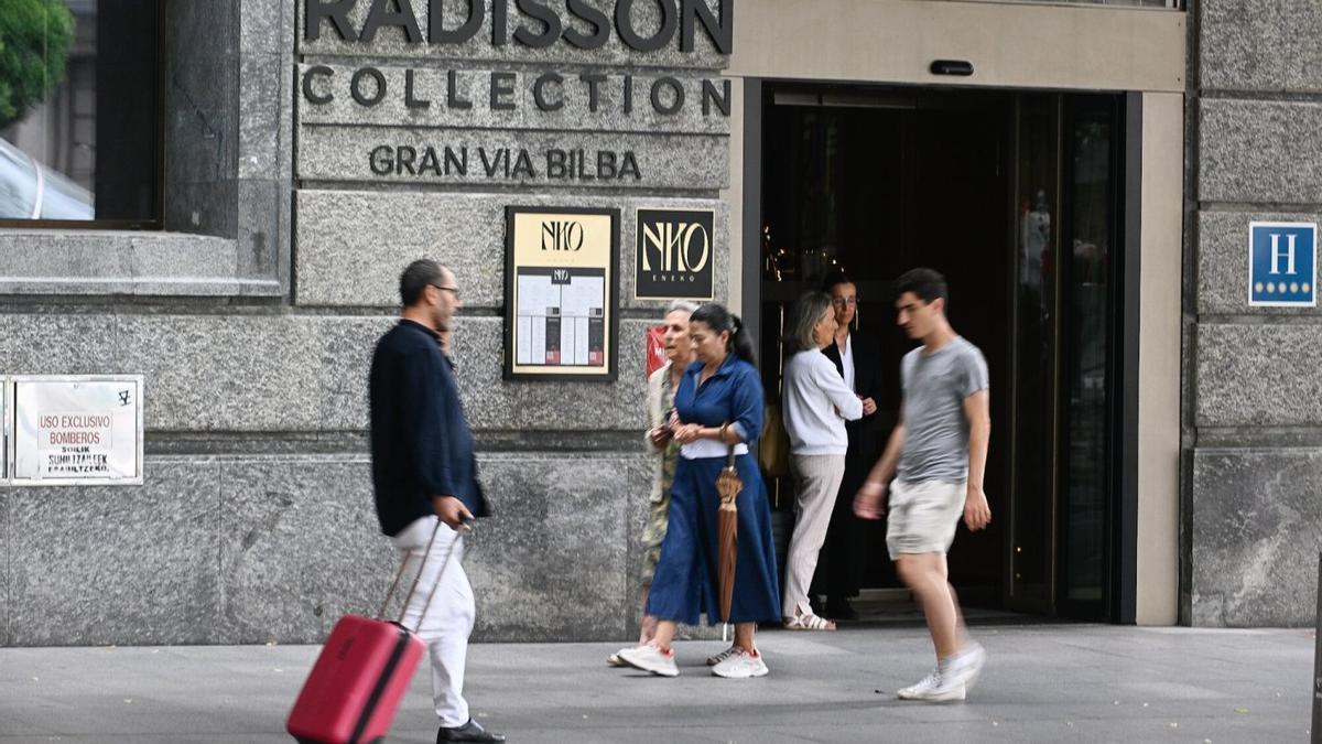 Aumentan las pernoctaciones en los hoteles de Euskadi.
