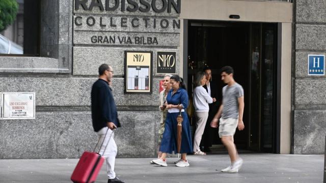 Aumentan las pernoctaciones en los hoteles de Euskadi.