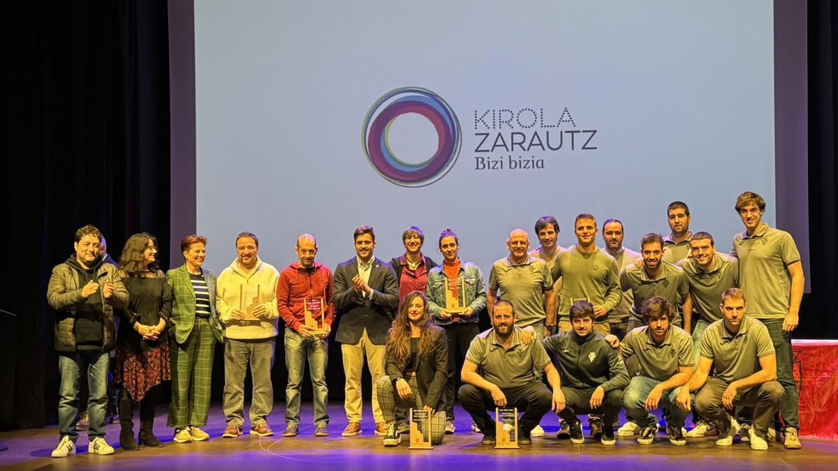 Gala en los que entregaron los Premios del Deporte 2024 en Zarautz.