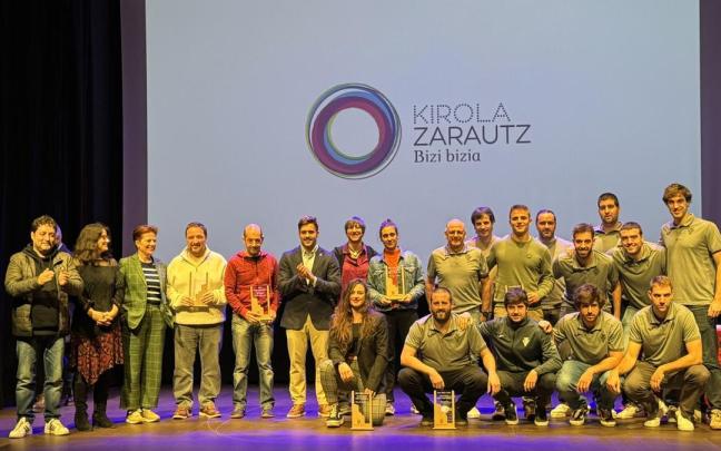 Gala en los que entregaron los Premios del Deporte 2024 en Zarautz.