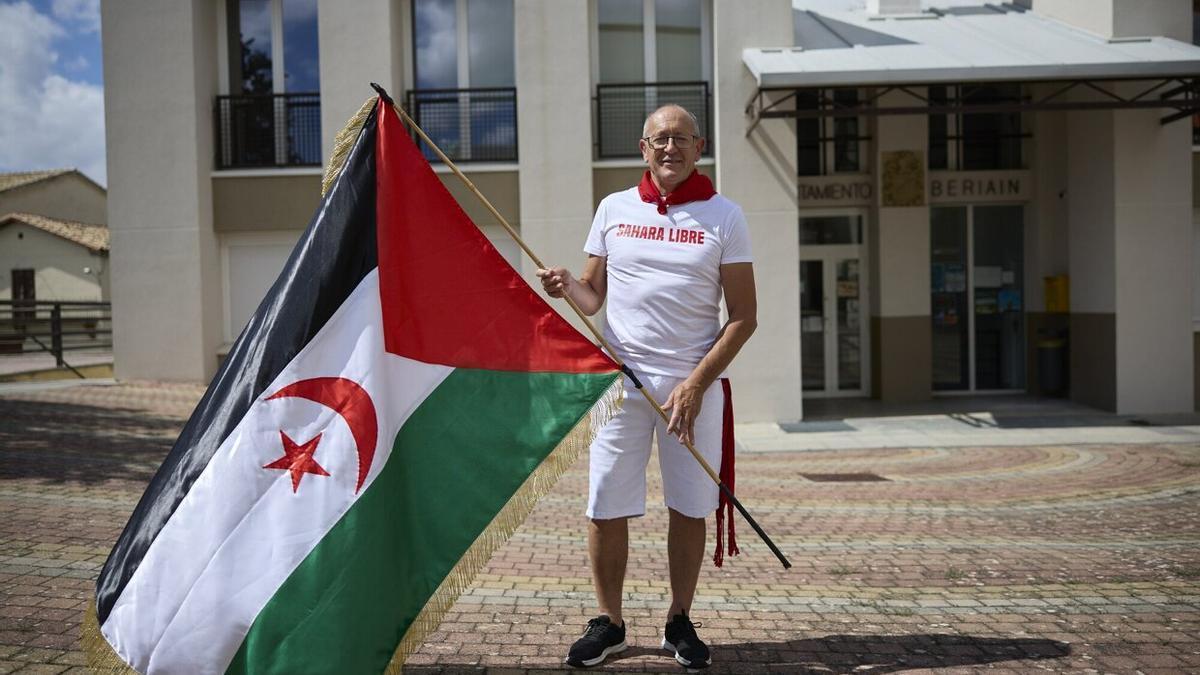 Alfonso Torres, responsable de una ONG que trabaja en el Sáhara y que lanzará el jueves el chupinazo de las fiestas del pueblo viejo de Beriáin.