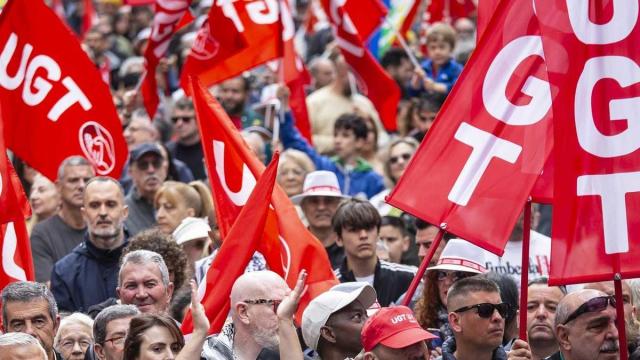 Una manifestación convocada por UGT.