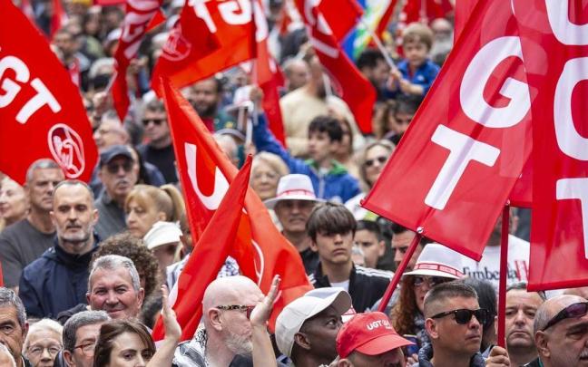 Una manifestación convocada por UGT.