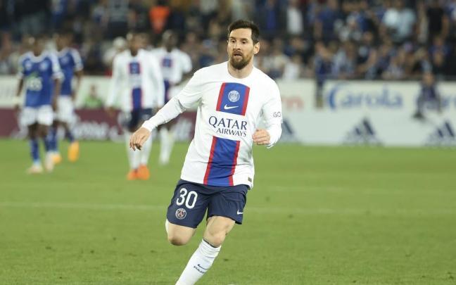 Leo Messi, durante un partido con el PSG.