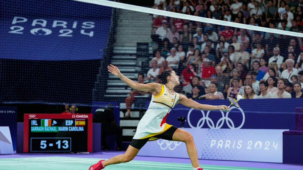 Carolina Marín, en acción.