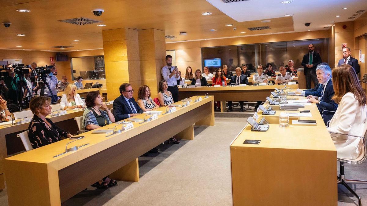 Marlaska en la inauguración de la Oficina Nacional contra las Violencias Sexuales.