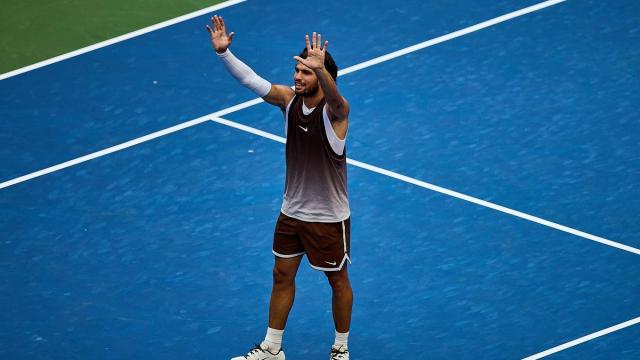 Carlos Alcaraz durante el US Open 2026