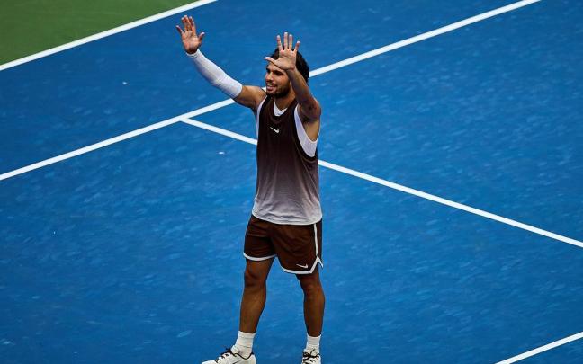 Carlos Alcaraz durante el US Open 2026