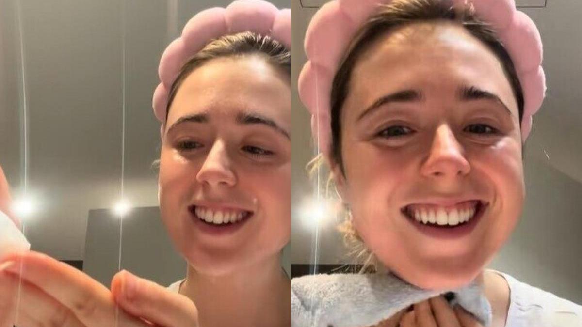 Leire Barrutia muestra un paso fundamental en su rutina de skincare.