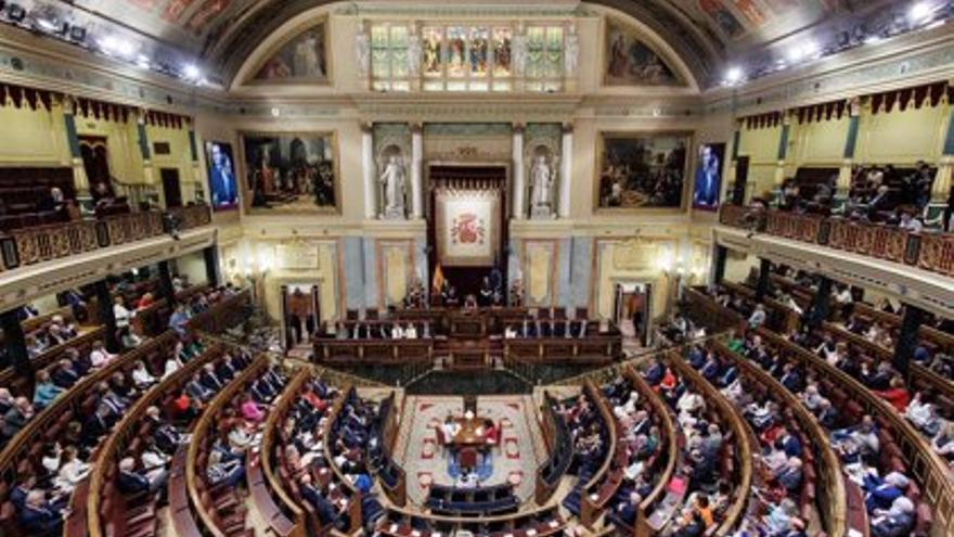 Hemiciclo del Congreso de los Diputados e una imagen de archivo.
