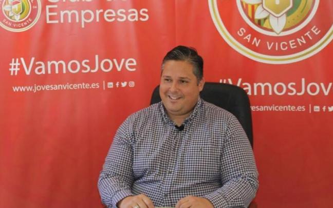 Rafa Beviá, en la sede del Jove Español. / J.E.