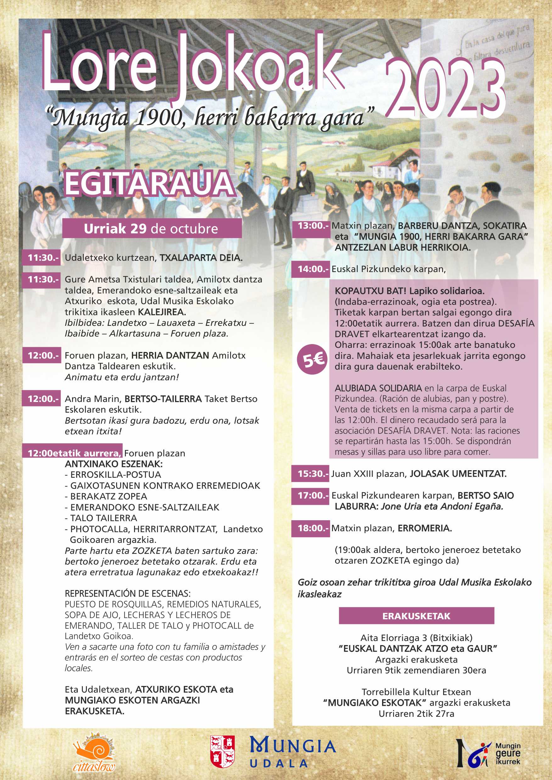 Itinerario Lore Jokoak Mundia 2023 Itinerario Lore Jokoak Mundia 2023