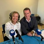 Eider Mendoza en el set de ONDA VASCA en el Kursaal