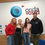 Ada Aparicio e Irene Mendoza, de EIT Food y Denis Ugalde, fundador de OREKA
