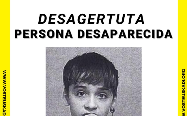 Menor desaparecido en Barakaldo. Imagen de Vost Euskadi