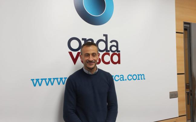 Ekain Rico en los estudios de ONDA VASCA