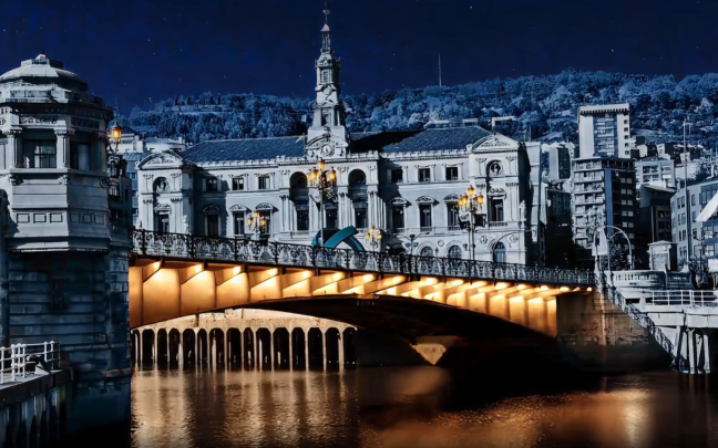 Imagen que tendrá el Puente del Ayuntamiento tras su rehabilitación. Ayto. de Bilbao.