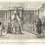 El rey José Napoleón jurando la Constitución de Baiona