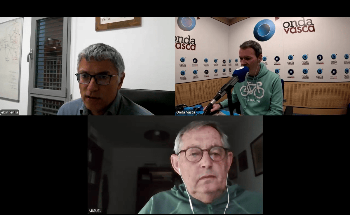 Eloy Velasco y Miguel Delibes entrevistados con Txema Gutiérrez. ONDA VASCA