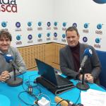 Eneko Andueza en los estudios de Donostia