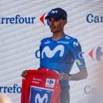 Enric Mas, con el maillot de líder. MOVISTAR TEAM