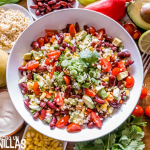 Ensalada de alubias rojas y bulgur