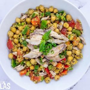 Ensalada de garbanzos con caballa