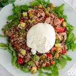 Ensalada de lentejas con burrata
