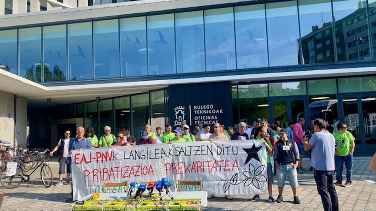 En imagen una de las concentraciones de la plantilla de Enviser. / DNA