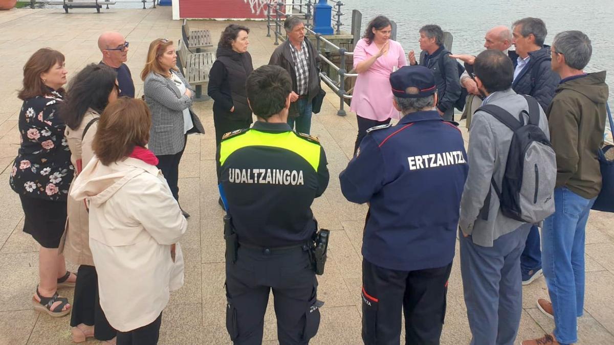 Encuentro entre instituciones y organismos, en Erandio, tras las inundaciones del 11 de marzo ERANDIOKO UDALA