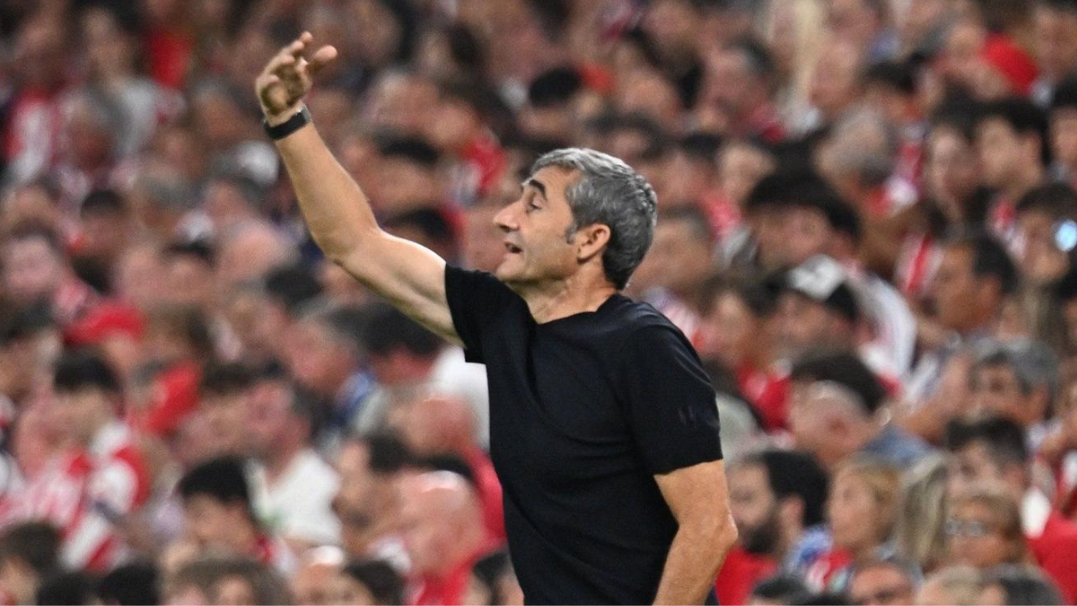 Ernesto Valverde en imagen durante el partido frente al Sevilla. Foto: OSKAR GONZÁLEZ