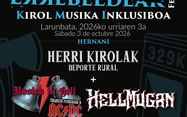 Cartel del Errebeldeak Fest 2026 en Hernani