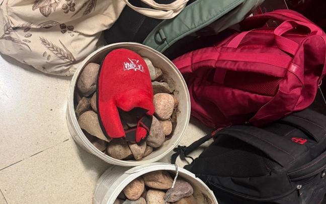 Material incautado en Errekaleor por la Ertzaintza. DEPARTAMENTO DE SEGURIDAD