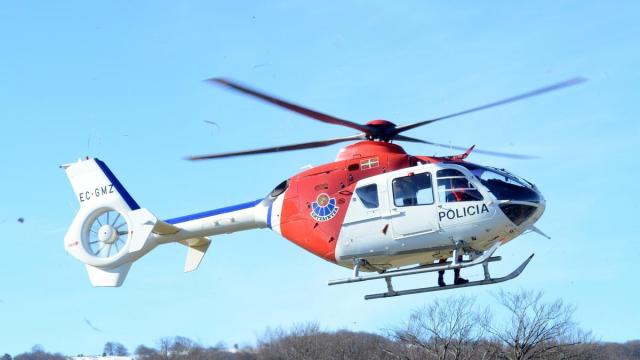 Un helicóptero de la Unidad de Vigilancia y rescate de la Ertzaintza Cedida
