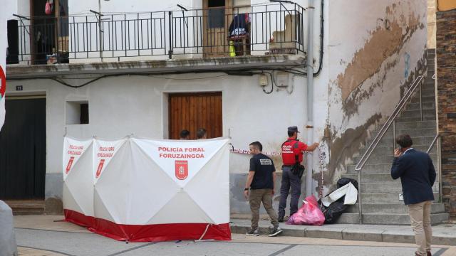 Escenario del crimen en Arguedas Patxi Cascante
