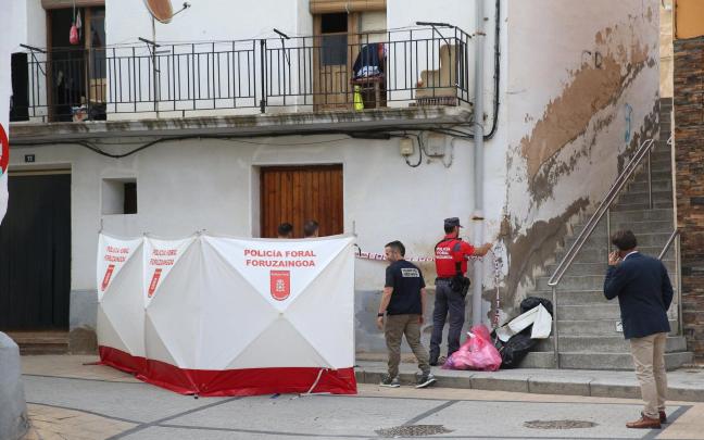 Escenario del crimen en Arguedas Patxi Cascante