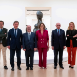 Acto inaugural de la exposición escultórica de Picasso en el Guggenheim