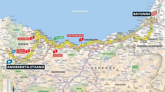 Tercera etapa del Tour: Amorebieta-Baiona