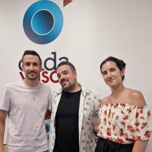 Willy Etxebarria con Iranzu Calvo y Oier Atxalandabaso