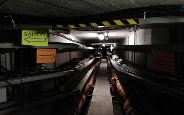 Túneles subterráneos bajo el recorrido del encierro de Pamplona. Foto: Europa Press