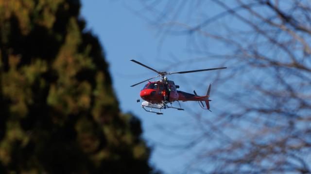 Un helicóptero del Gobierno de Navarra. EP