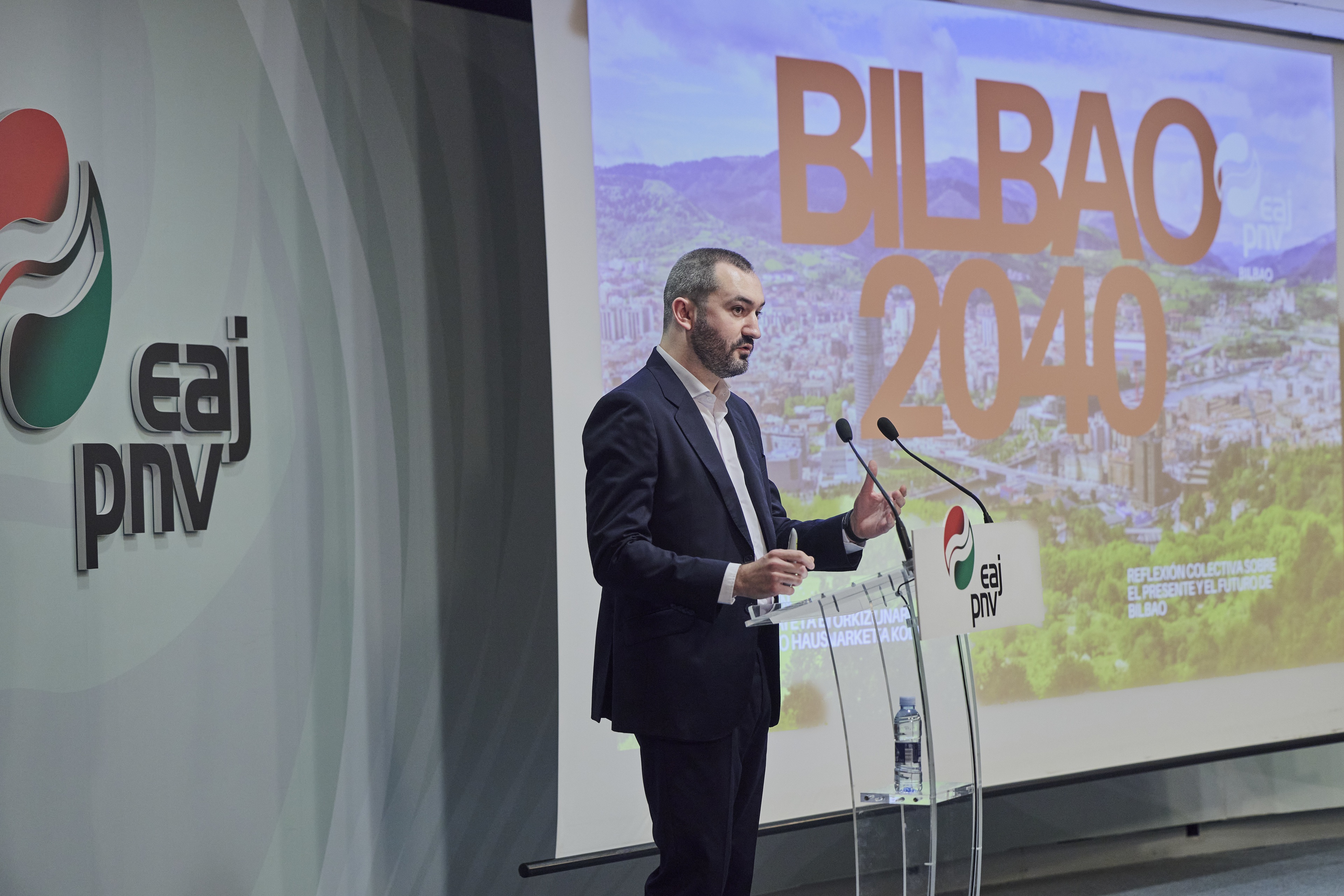Mikel Hildalgo, propuesto candidato del BBB del PNV a la alcaldía de Bilbao. EAJ-PNV.
