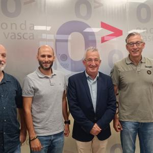 De izda a dcha: Entzi Zubiri, Aitor Bedialauneta, Jokin Azkue y Joseba Lozano