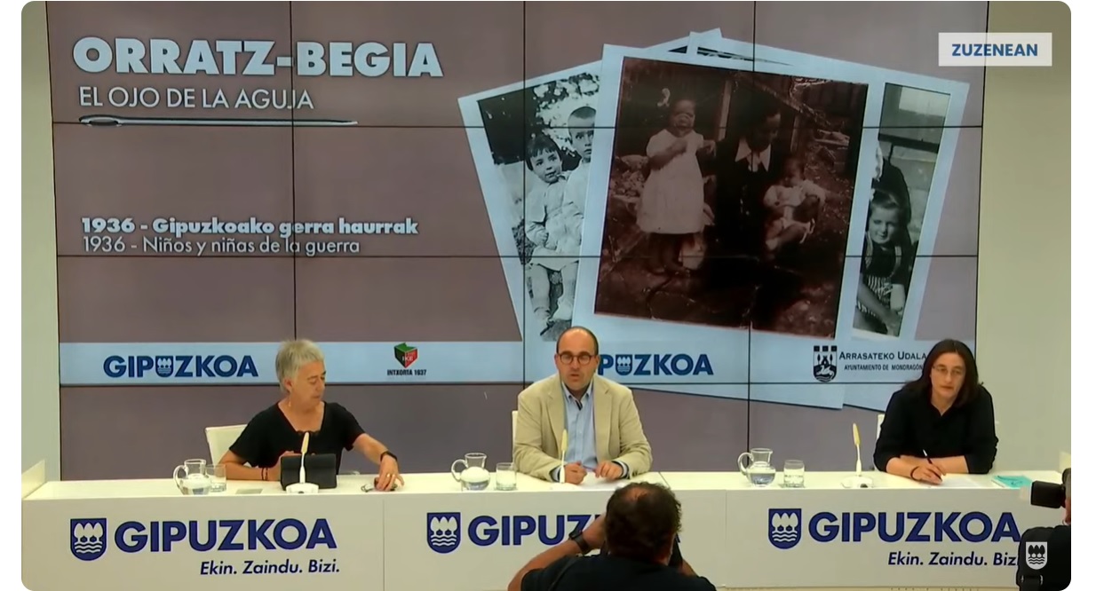 Presentación de la exposición 'El ojo de la aguja - 1936. Niños y niñas de la guerra'