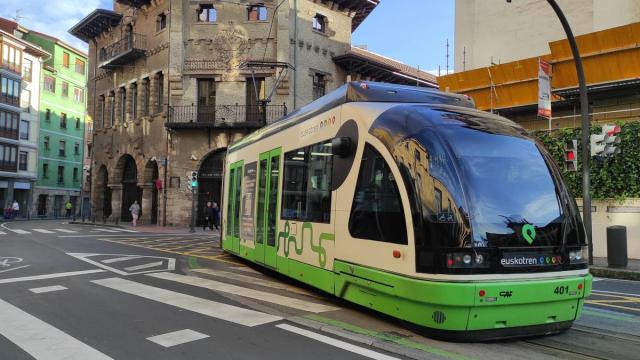 Imagen de archivo del tranvía de Bilbao.