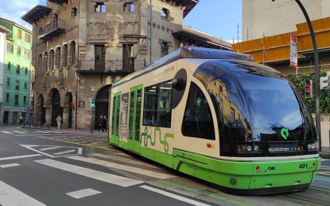 Imagen de archivo del tranvía de Bilbao.