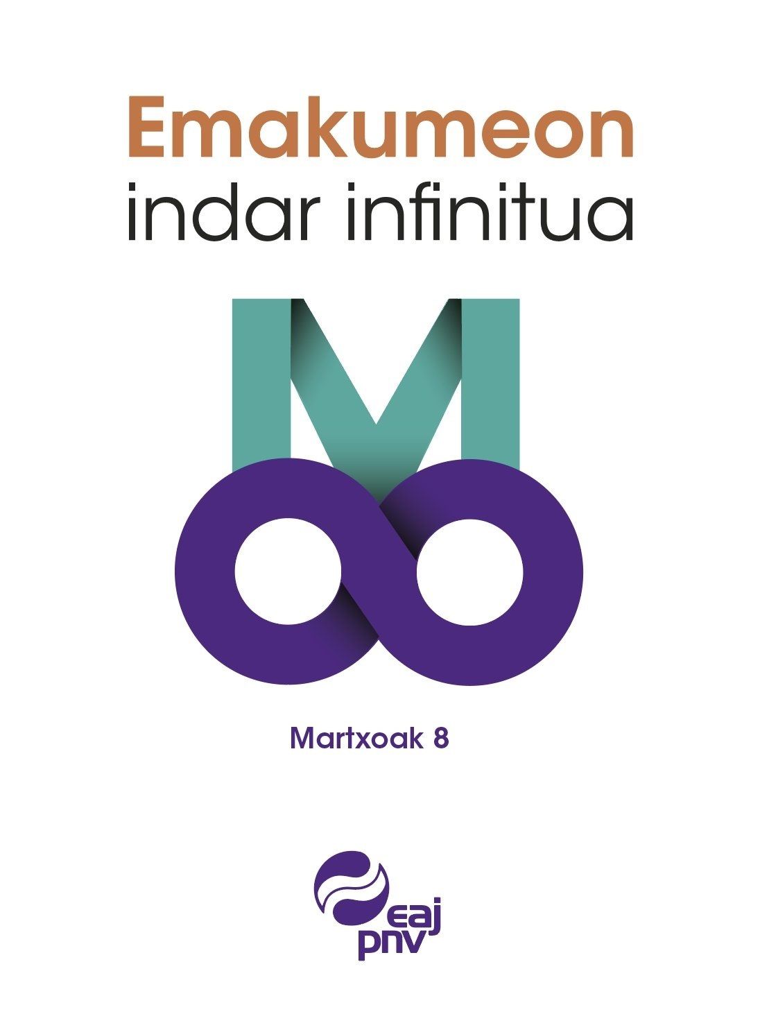 Cartel del PNV con motivo del 8 M.