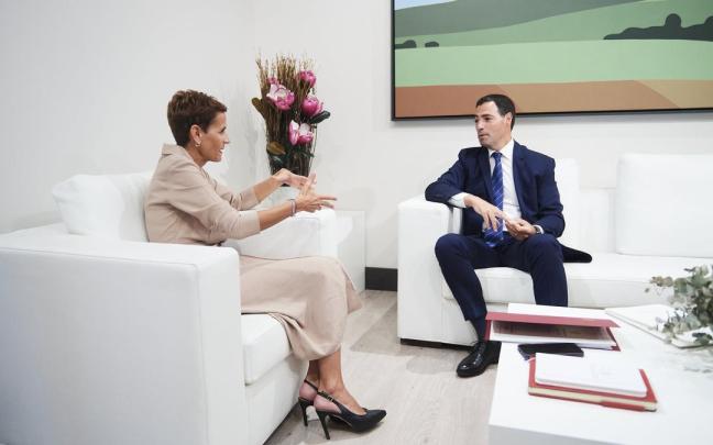 Chivite y Pradales, en una reunión anterior entre ambos Ejecutivos.