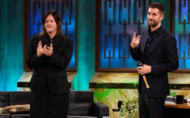 David Broncano tuvo como invitado al actor Norman Reedus. / TVE David Broncano tuvo como invitado al actor Norman Reedus.
