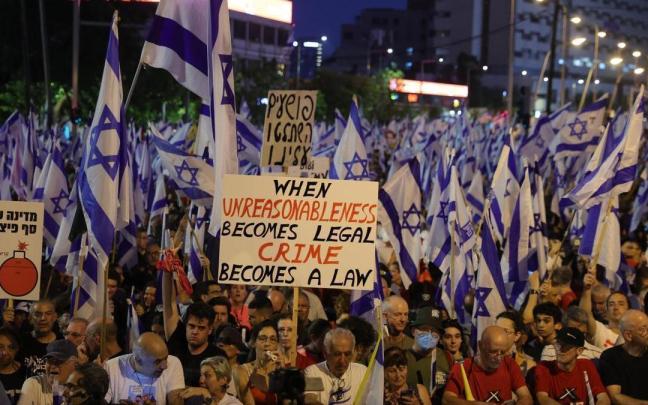 Tel Aviv ha sido testigo, una semana más, de la concentración más multitudinaria.